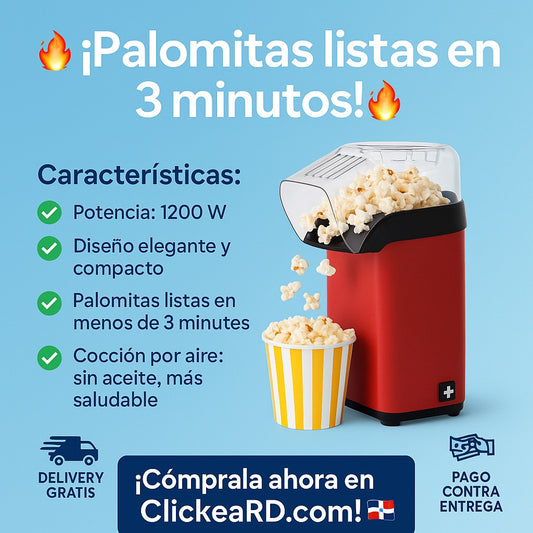 🍿 Máquina de Palomitas Sokany – Rápida, Elegante y Versátil ✨
