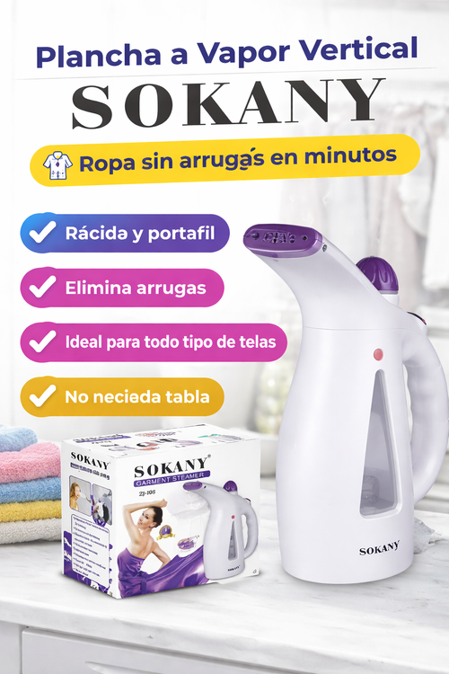 Plancha a Vapor SOKANY: rápido, fácil y portátil