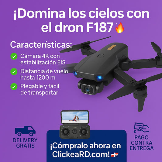 🚀 DRON F187 – Domina los Cielos y Captura la Aventura Desde las Alturas 🌤️