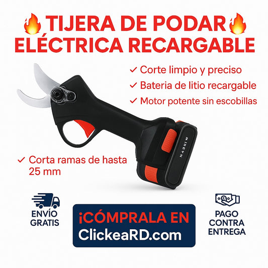 Tijera de Podar Eléctrica Recargable – Potente, Precisa y Sin Esfuerzo