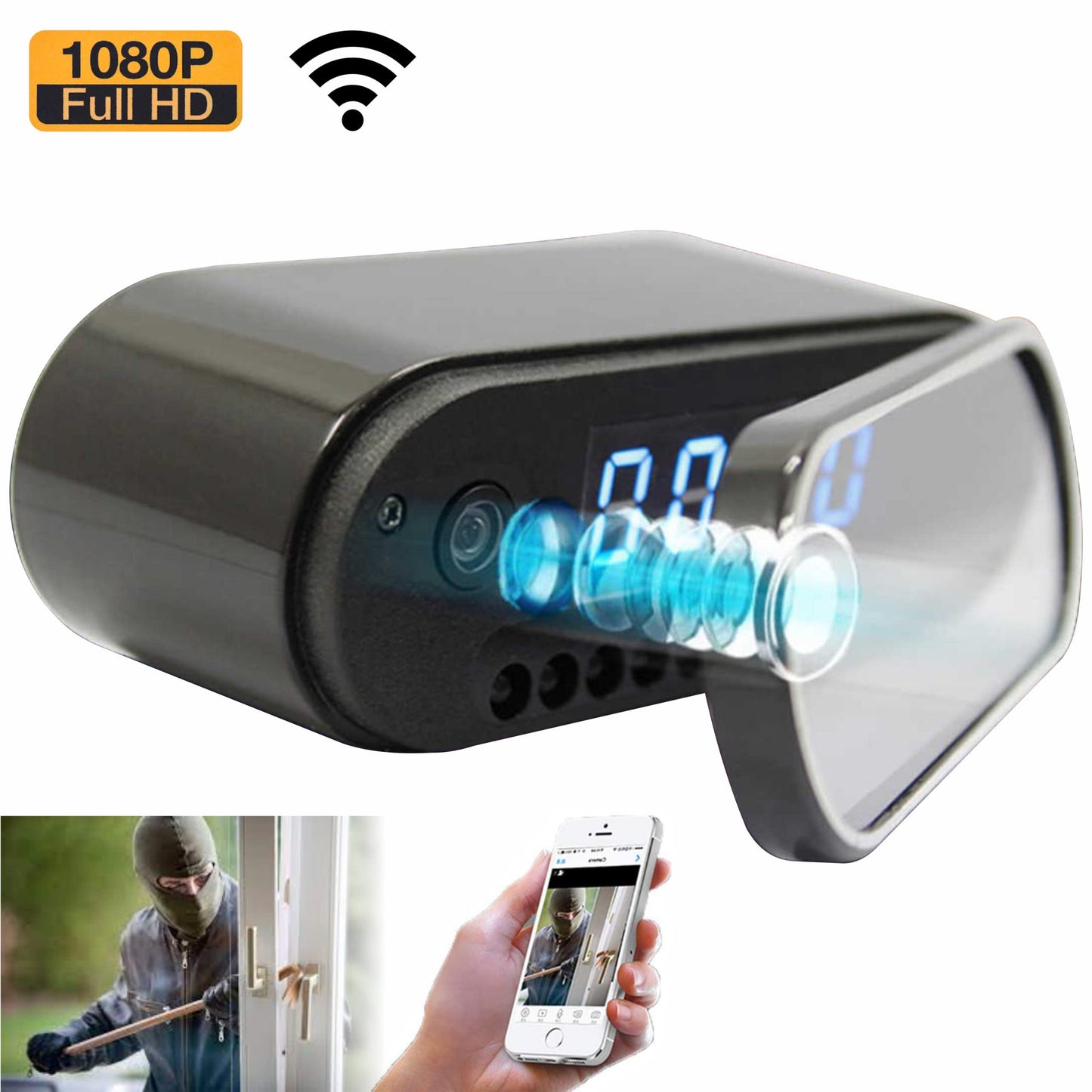 Mini Cámara Espía Reloj – Seguridad Oculta con Tecnología WiFi y 1080p