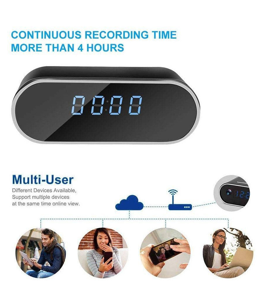Mini Cámara Espía Reloj – Seguridad Oculta con Tecnología WiFi y 1080p